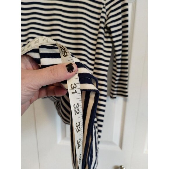 J.Crew Blue and cream stripe dress - Picture 5 of 6